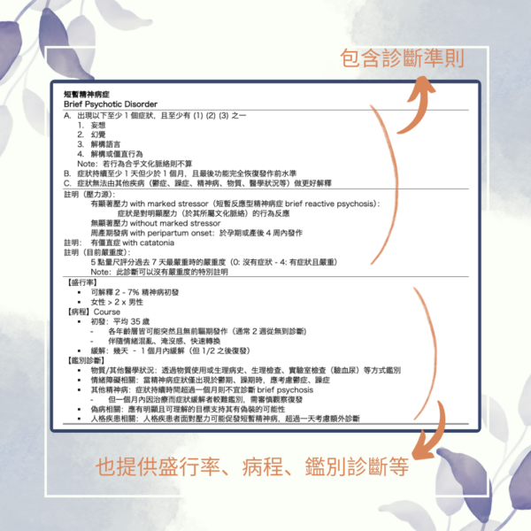 【心理筆記】心理疾病 - DSM-5-TR更新 - 台大榜首筆記